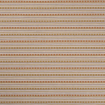Kit Kemp Criss Cross Striped Fabric in Natural